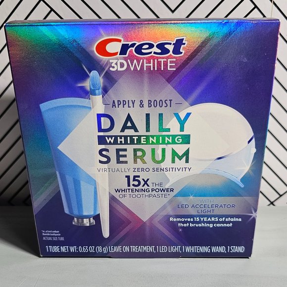 🏷️NIB Crest 3D White Daily Whitening Serum Treatment with LED Accelerator Light - Picture 6 of 10